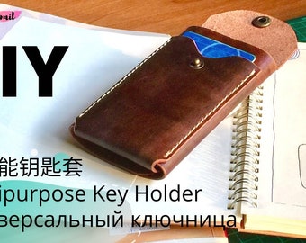 PATTERN for A Multi Purpose Leather Key Wallet | Wrap-around design