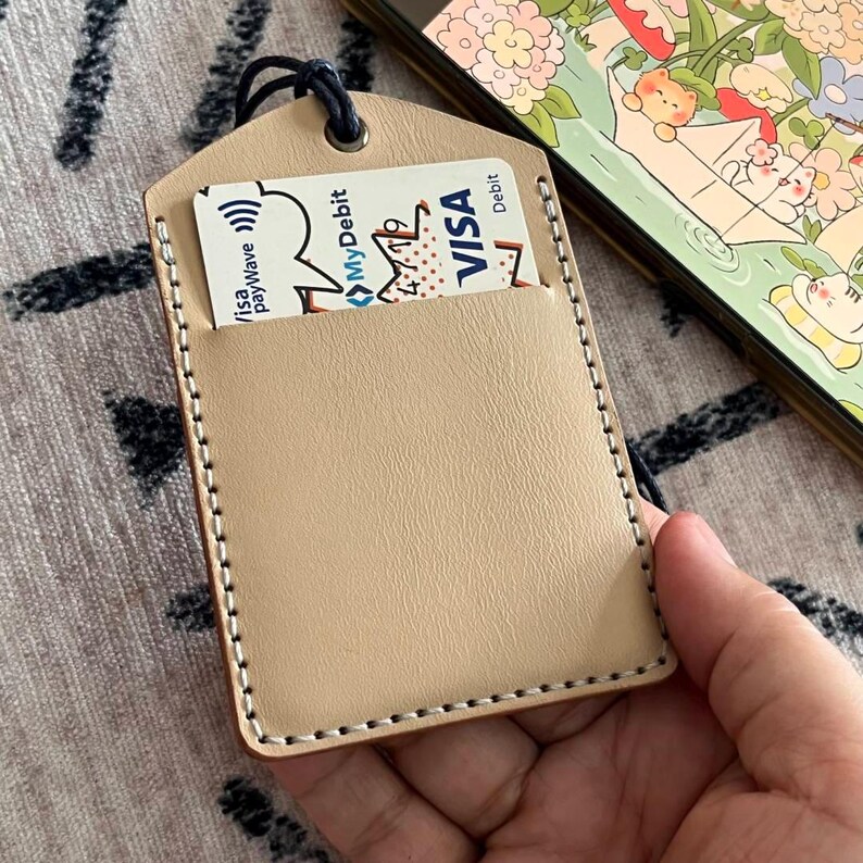 Leather Cat Card Holder Pattern, Vertical Wallet Template (PDF, SVG ...