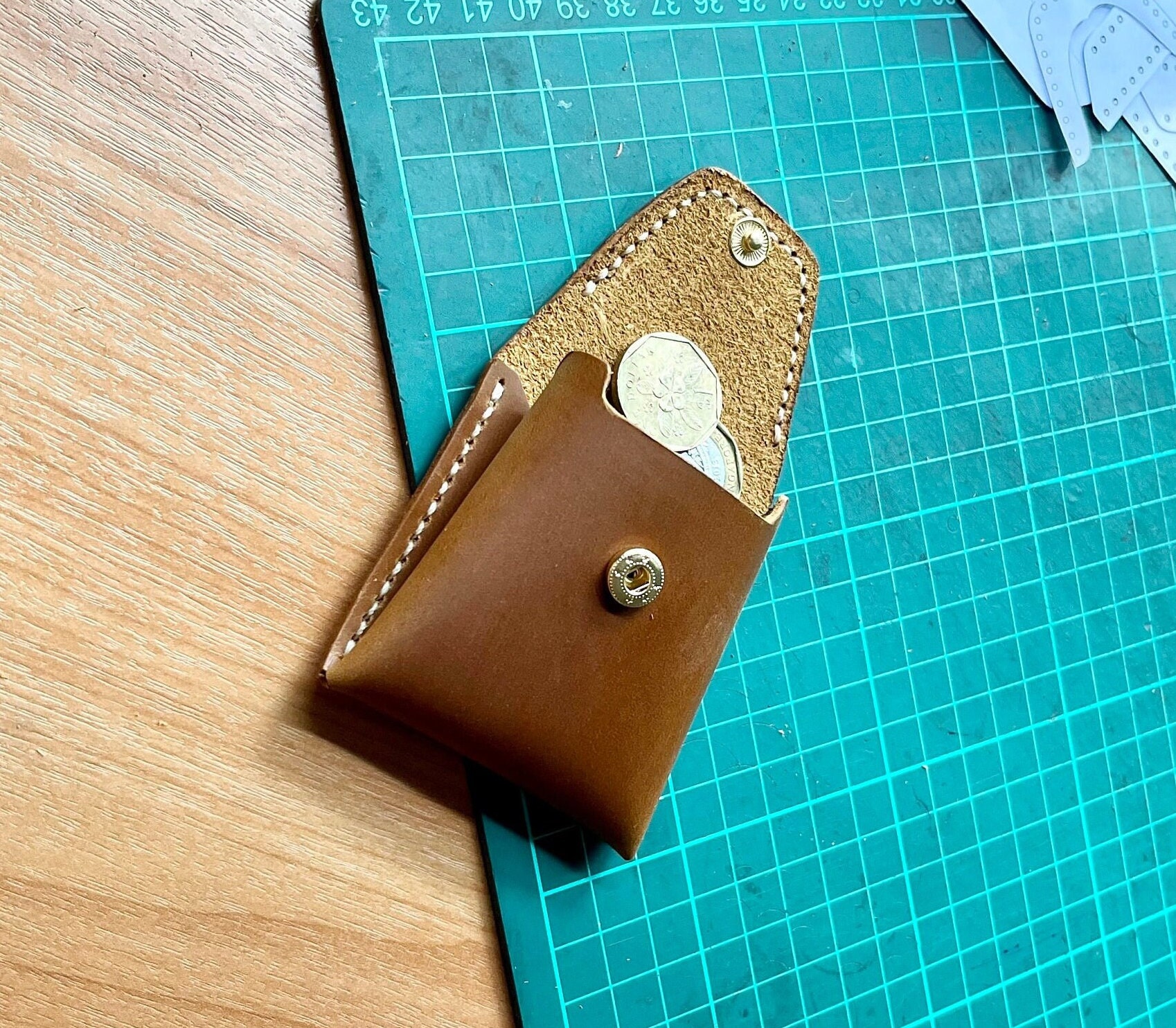 Leather Coin Purse Pattern | Mini Bag Template | PDF Digital Download ...