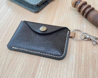 Leather Card Holder Key Chain Pattern | Coin Purse Template | PDF Digital Download