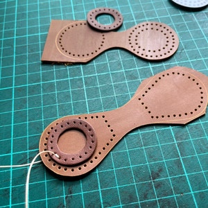 Leather keychain Pattern, Keychain template, Key fob template, leather keychain PDF, Keychain Pattern, Leatherwork Pattern, Leathercraft PDF image 4