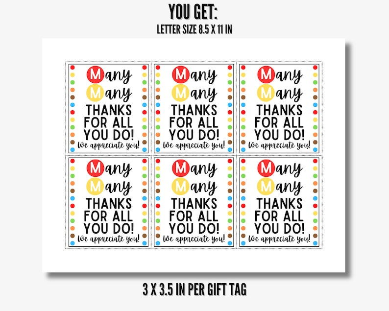 PRINTABLE M amp M Gift Tags Many Many - Il 794xN.5977491108 Bsql 