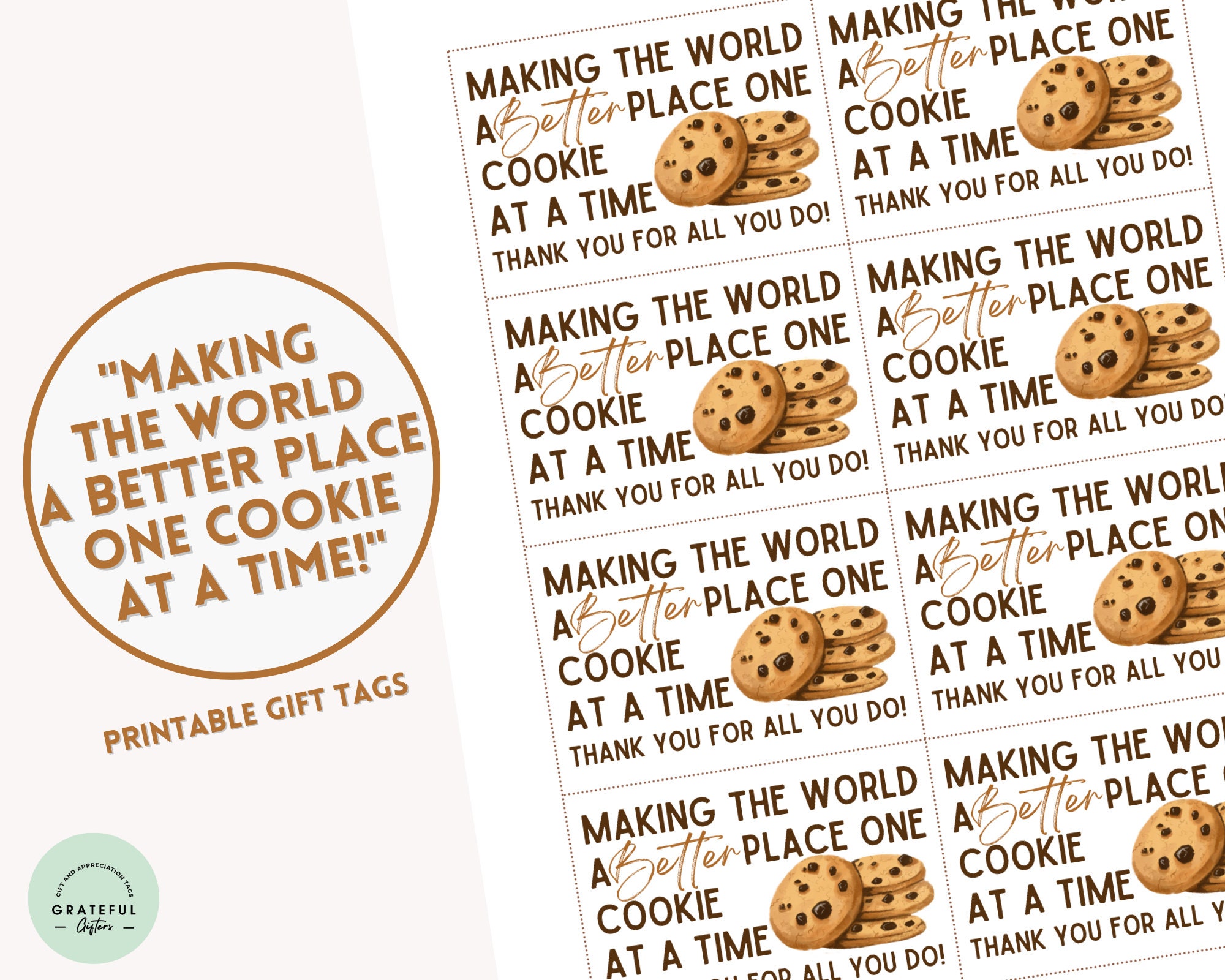 Making the World A Better Place One Cookie at A Time, Cookie Thank