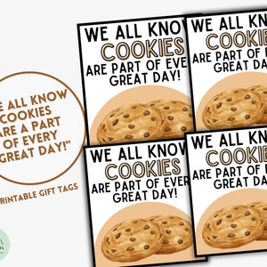 We weten allemaal dat koekjes deel uitmaken van elke geweldige dag. Cadeaukaartjes Koekjescadeaukaartjes Chocoladekoekjes Tags voor koekjesliefhebbers Cadeaukaartjes Chocolade
