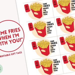 Pommes Geschenkanhänger lustige Geschenke Pommes Geschenk Gag Geschenk Fry Liebhaber Pommes Geschenkanhänger Punny Food Geschenkanhänger