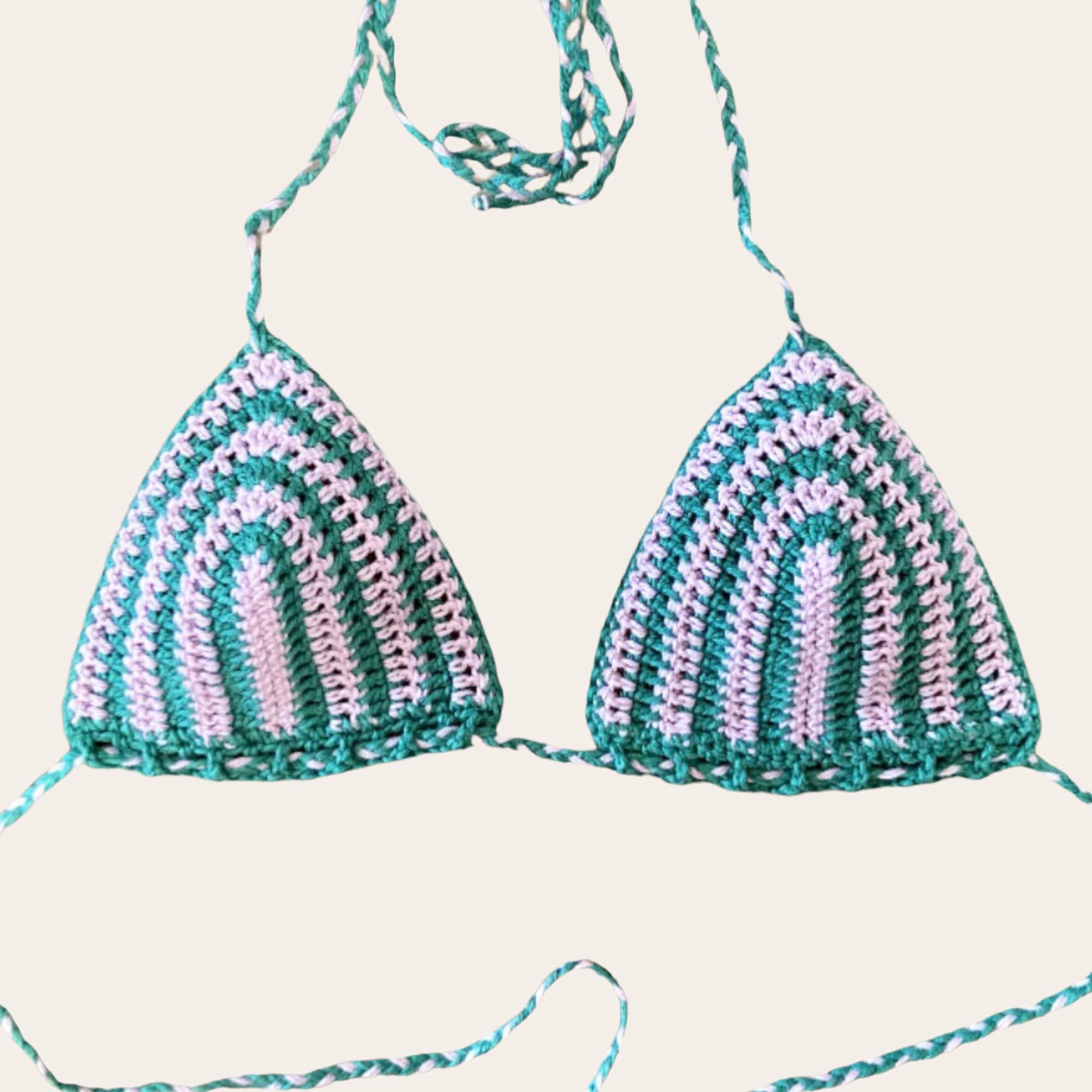 Crochet bikini set, Crochet Swimwear, Orchid bikini, Crochet swimsuit