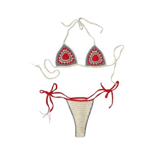Gehäkelte Bikini Set, Strick Bikini, minimale Bikini Set