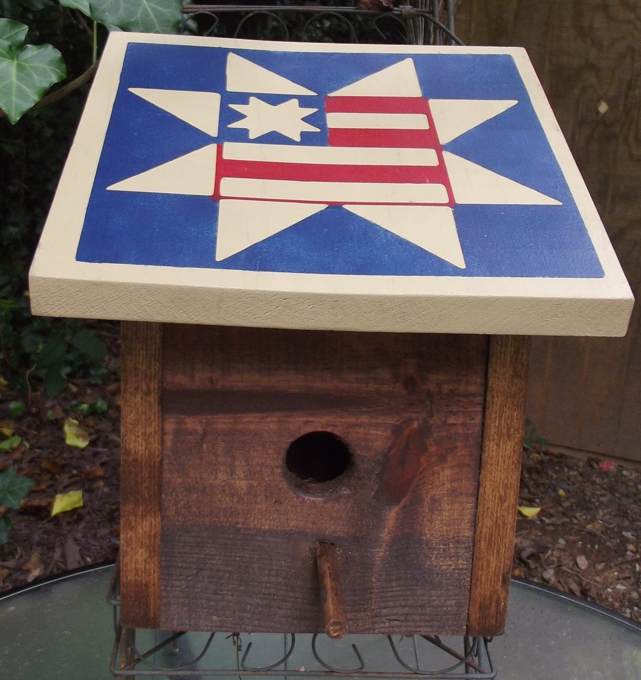 Barn Quilt Birdhouse Americana Pattern Reclaimed Wood Etsy UK