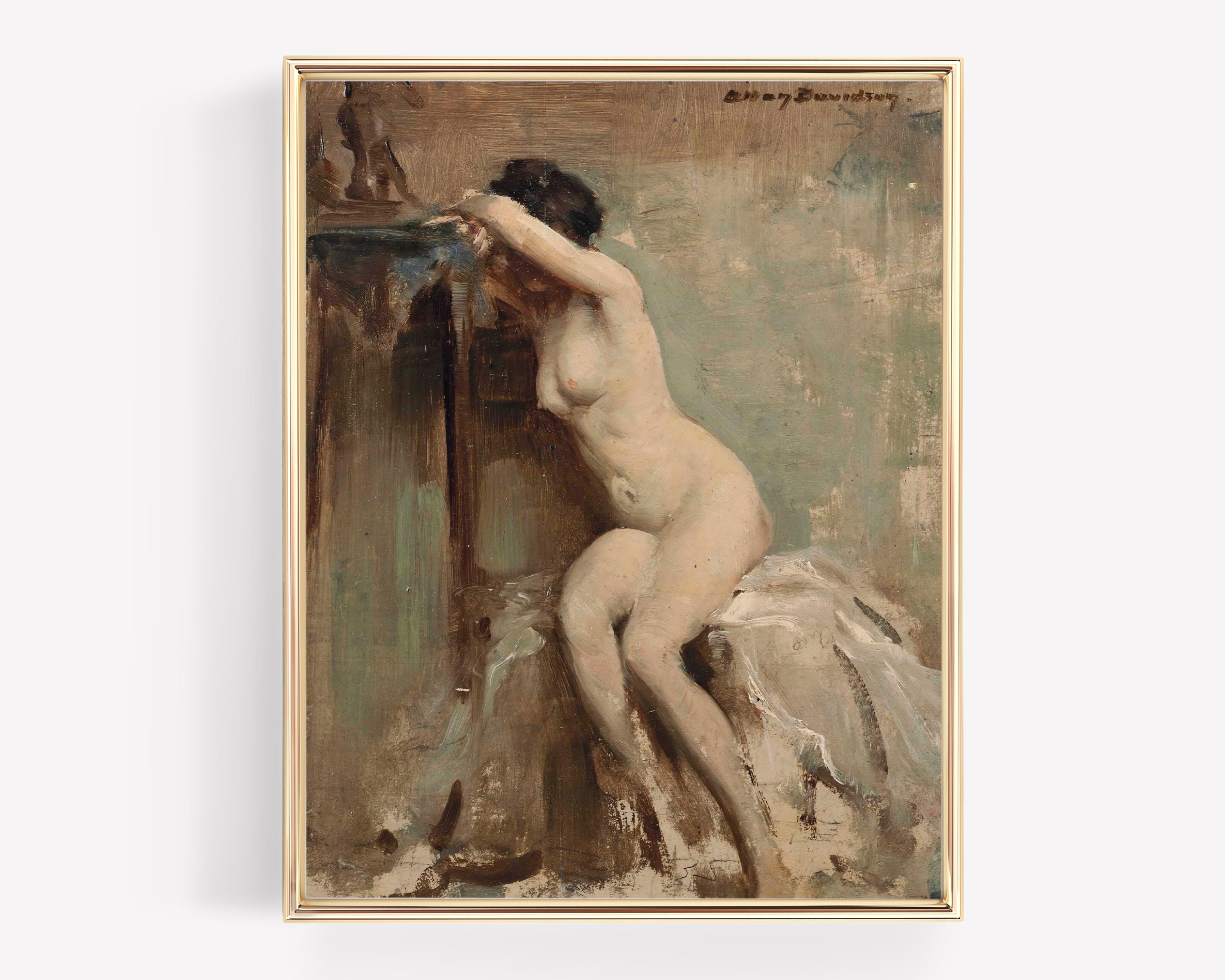 Vintage Art Nudes Erotica - Nude Woman Art Nude Art Print Victorian Erotic Antique Nude - Etsy Finland