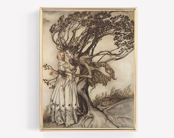 Arthur Rackham Fairy Tale Print: Antique Fantasy Art (Digital Download)