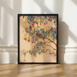 Egon Schiele Print, Antique Art, Flower Painting, Vintage Art Prints, Wall Art, Flower Art Print, Abstract, Downloadable Art, PRINTABLE ART image 3