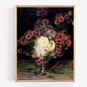 Still Life Painting, Vintage Flower Print, Floral Painting, Vintage Prints, Antique Painting, Vintage Floral, Floral Decor, PRINTABLE ART