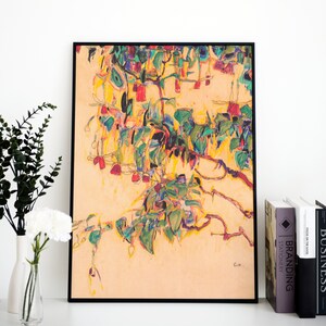 Egon Schiele Print, Antique Art, Flower Painting, Vintage Art Prints, Wall Art, Flower Art Print, Abstract, Downloadable Art, PRINTABLE ART image 6