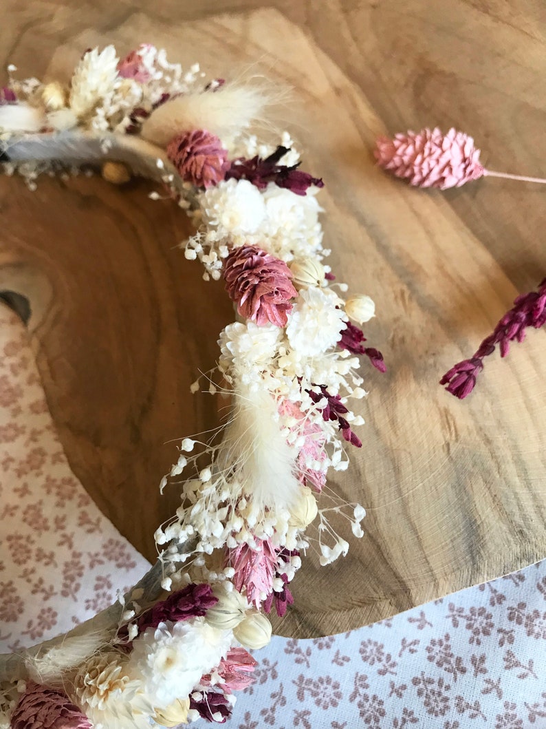 Customizable dried flower headband One size Hair accessory, Crown of dried flowers image 5