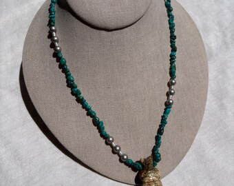 Bear & Pearl Necklace