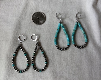 Desert Pearl Hoops