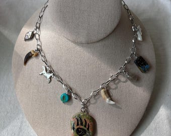 Bear Paw Trinket Necklace