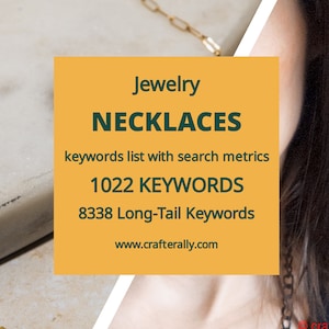 Top jewelry keywords on etsy hotsell