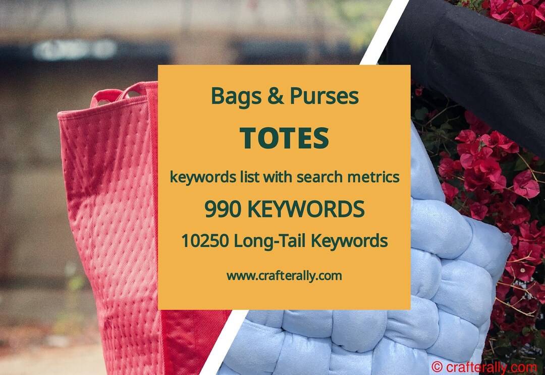 Buy Totes 990 Top Keywords With Search Metrics, 10250 Long-tail Keyword  Ideas, SEO for Beginners and Pro-sellers Online in India