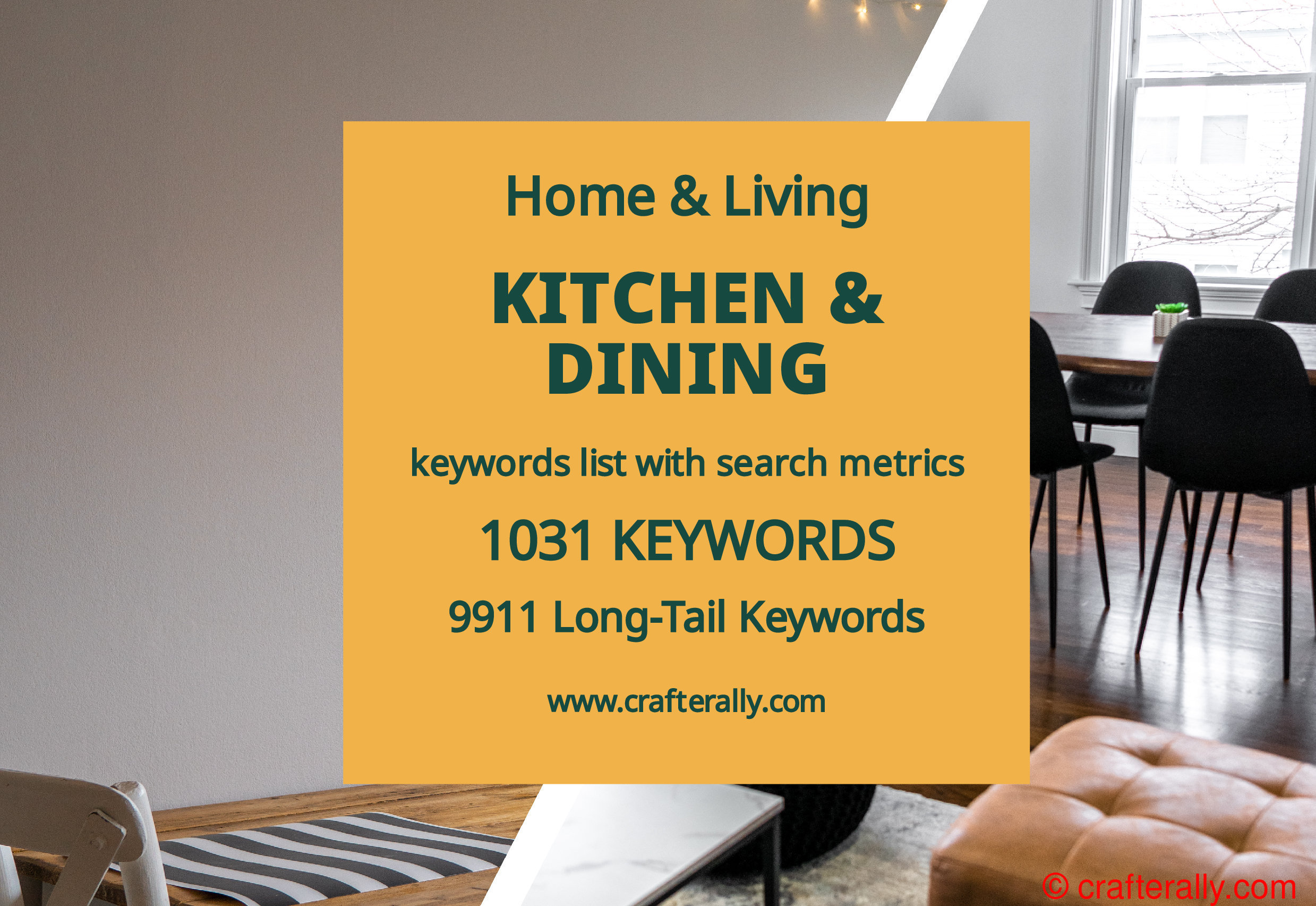 Kitchen & Dining 1031 Top Keywords With Search Metrics, 9911 Longtail