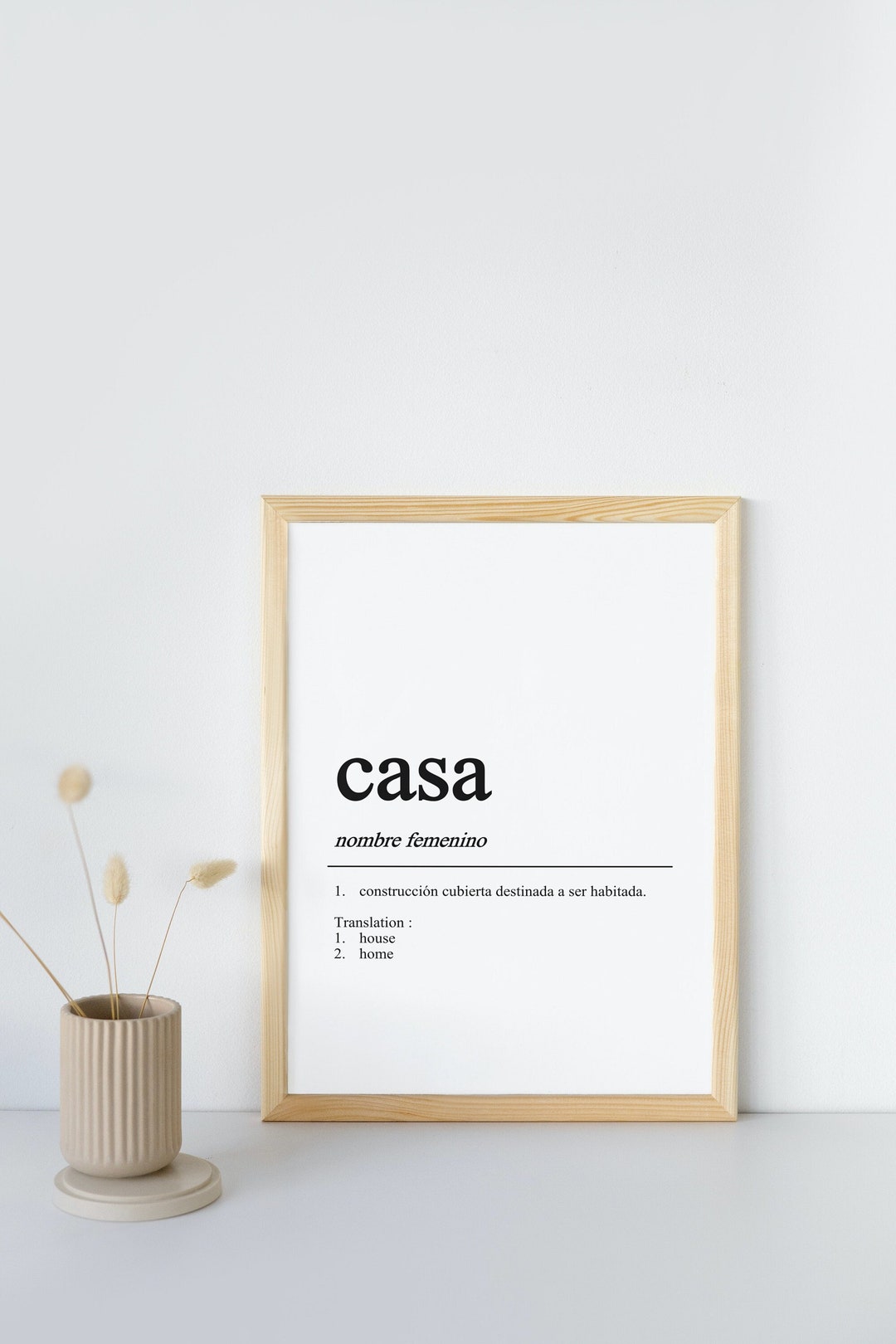 Casa Definition Print Framed Option Spain Wall Art Etsy