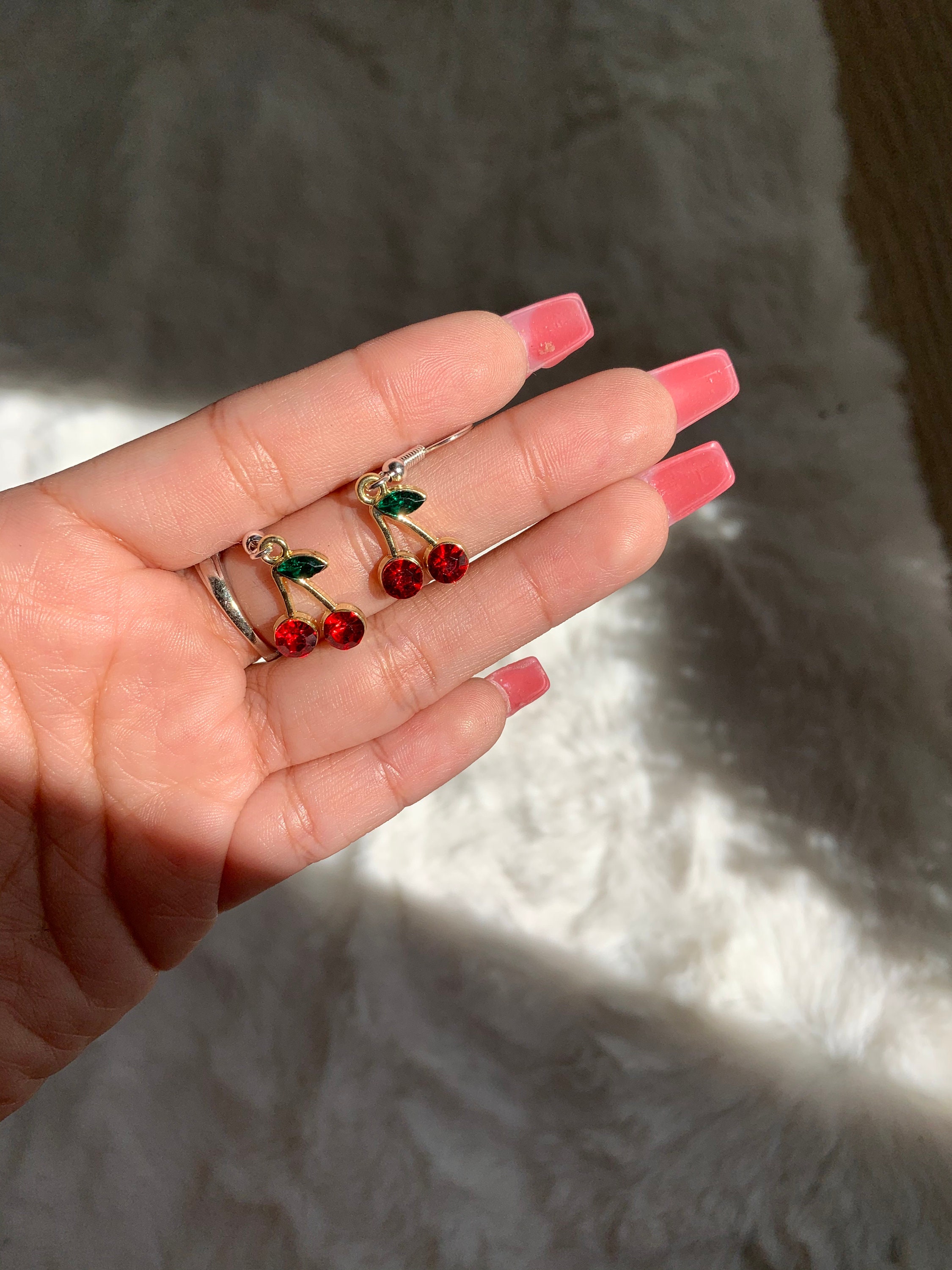 Cherry earrings Etsy