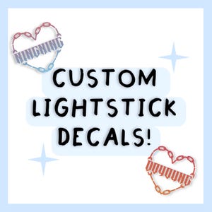 Sticker bâton lumineux Kpop coeur chaîne personnalisé