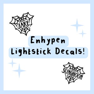 Calcomanías de lightstick Kpop con temática de Enhypen