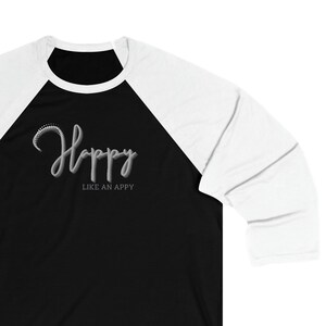 Happy as an Appy (Appaloosa) - Unisex 3\4 Sleeve Baseball Tee