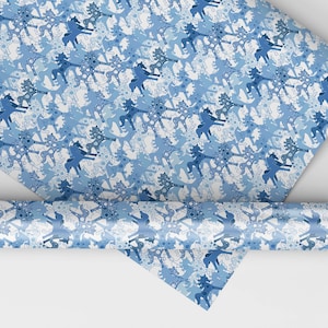 Snowy Winter Horses Gift Wrap