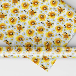 Busy Bees and Sunflowers Gift Wrap