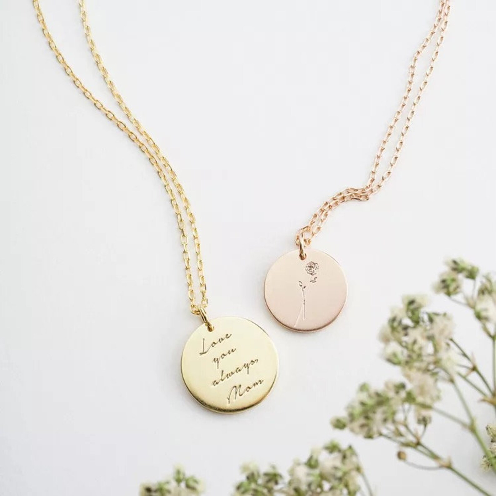 Personalized Laser Engraved Name Necklace Stainless Steel Gold - Etsy