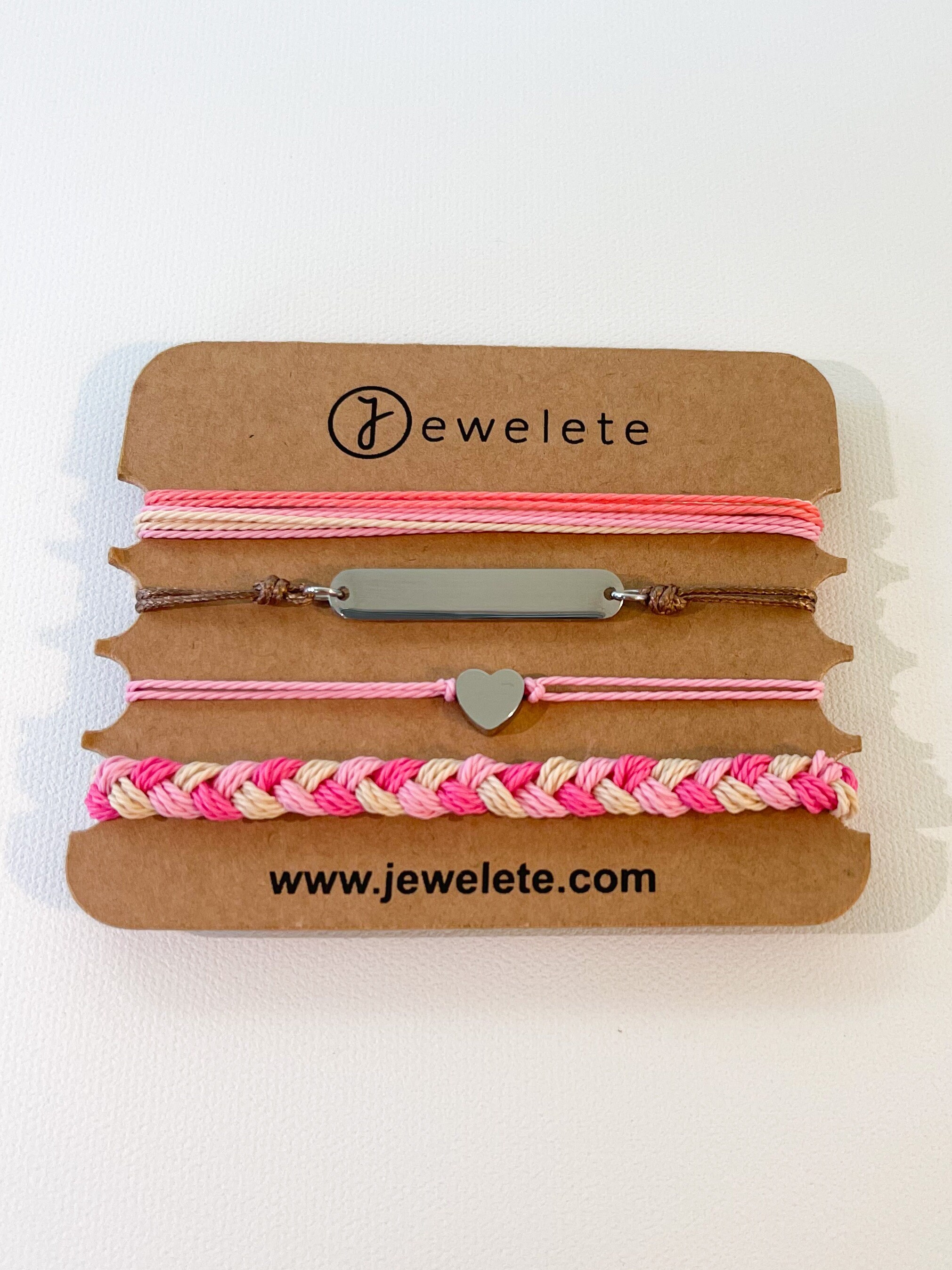 Juego de pulseras grabadas personalizadas Joyas Etsy