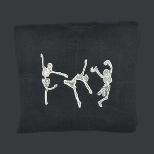 Dancing Skeletons Embroidered Shirt