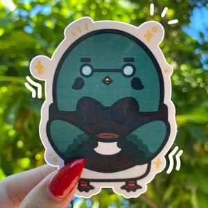 Búho de café Pegatina