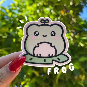 Autocollant de grenouille Lilypad