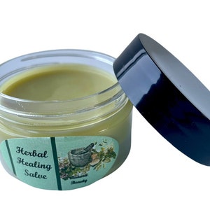 Herbal Healing Salve: Organic First Aid, Travel Size (1 oz)