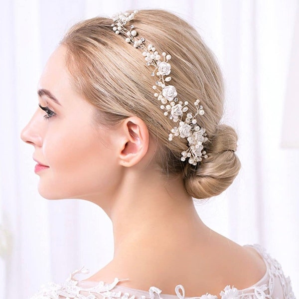 Bijoux de cheveux, Accessoires de cheveux de mariée, peigne à chignon de mariage, peigne de cheveux de mariée, accessoire capillaire