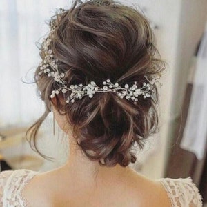 Bridal hair vine, Hair vine, bridal headband, wedding hair jewelry, bridal hair piece, wedding accessories image 1