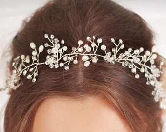 Wedding hair vine, bridal hair jewelry, bridal headband, wedding hair jewelry, bridal hair accessory, Jewelry