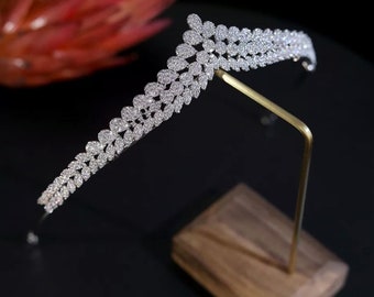 Diadema da sposa, corona per capelli da sposa, fascia da sposa, copricapo da sposa, corona da sposa, diadema swarovski, corona di lusso