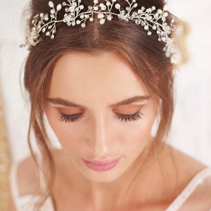 Bridal hair vine, Hair vine, bridal headband, wedding hair jewelry, bridal hair piece, wedding accessories image 6