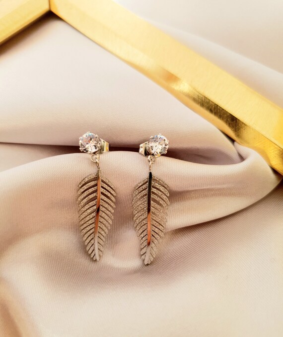 Swarovski leaf sale earrings