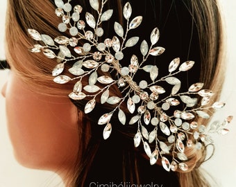 Vigne de cheveux mariée, Accessoire de cheveux, Bijoux de cheveux mariée, Peigne décoratif, Peigne coiffure mariée