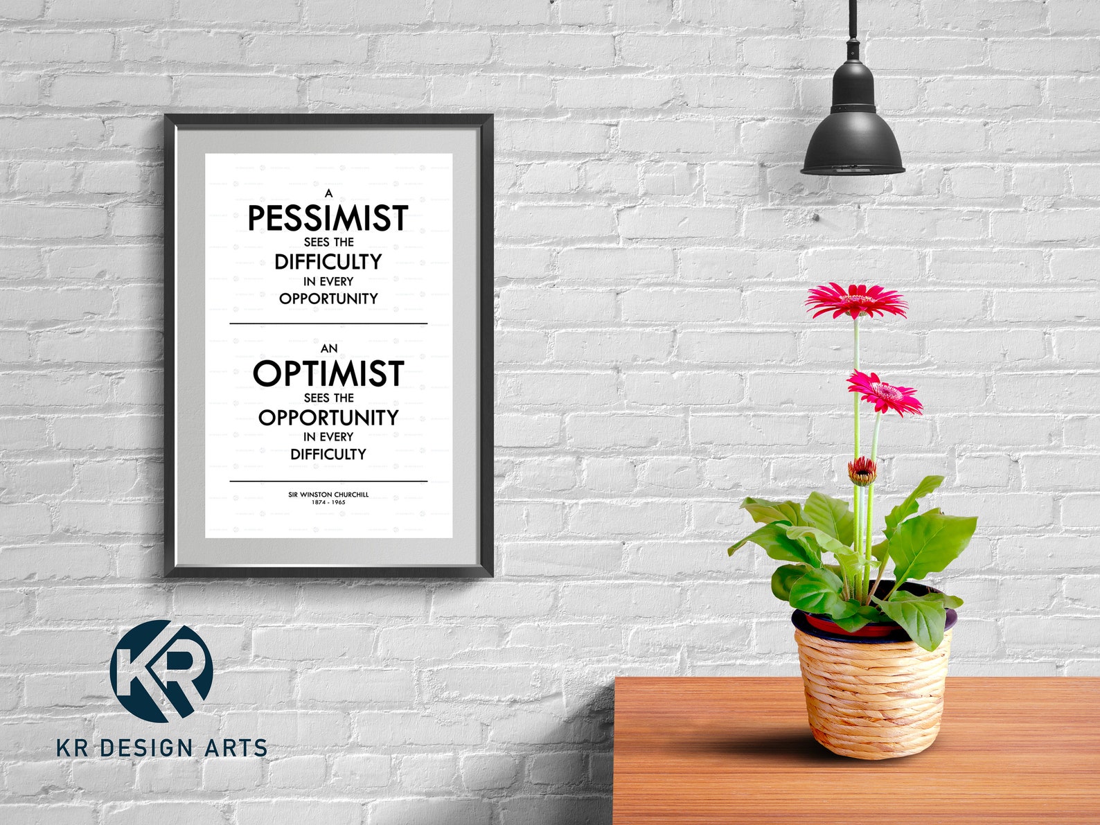 Motivational Quote: Pessimist Vs Optimist Printable Art - Etsy