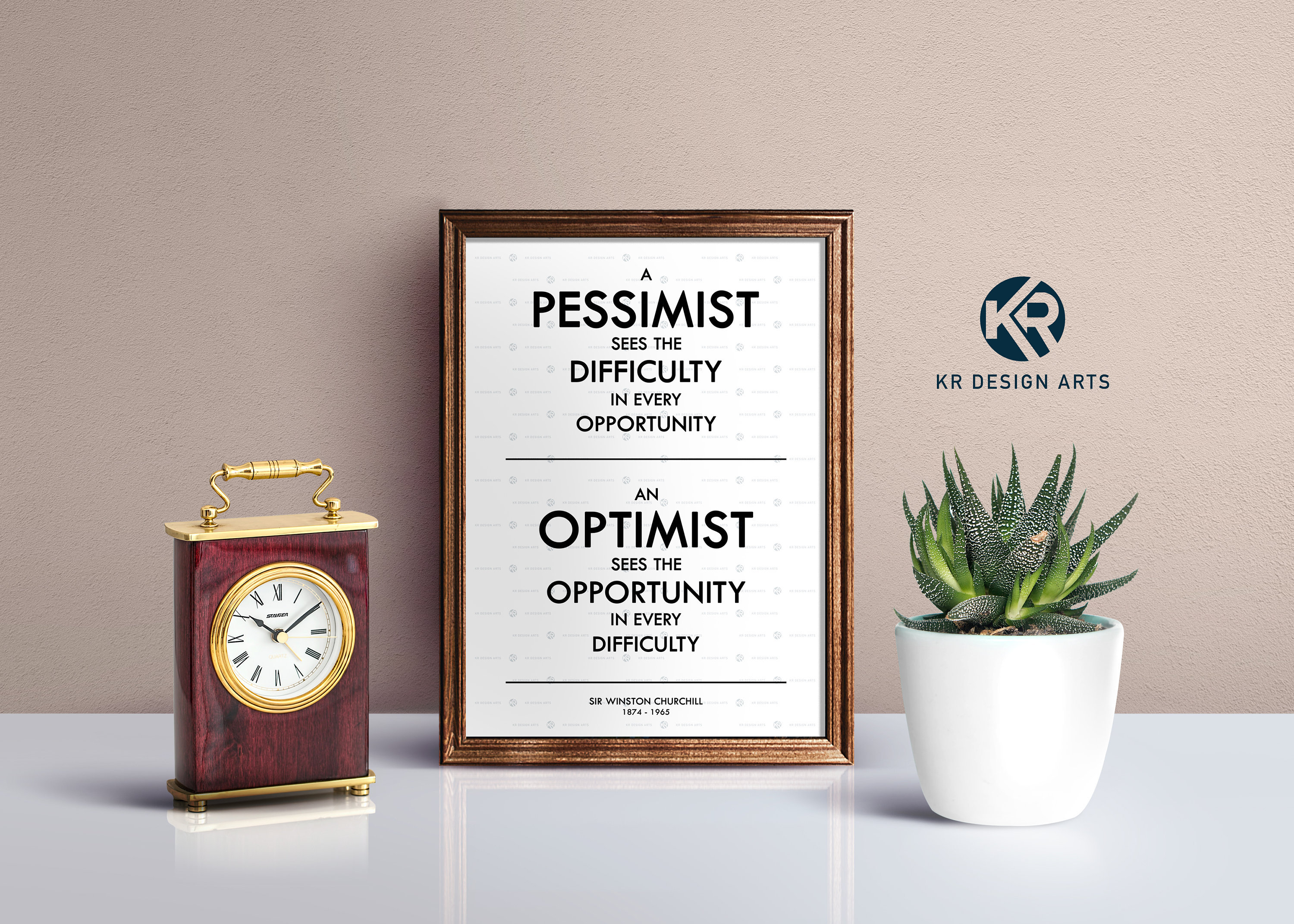 Motivational Quote: Pessimist vs Optimist Printable Art | Etsy