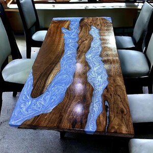 Epoxy Table, dining, center table top Live Edge Walnut Table ,ocean Epoxy Resin River Table, Natural Wood ,dining table ,epoxy resin table,