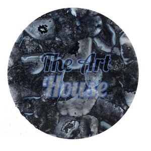 Agate Stone Table, Coffee, Dining, Center Table ,round Shape Agate Table, Natural Stone Table ,Luxury Stone Table for Home, Office Decor