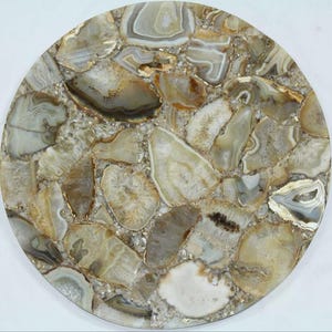 Agate Table Top | Coffee Table, Center Table, Dinning Table, Eating Table, Agate Breakfast Round Table, Natural Agate Home Decor Furniture