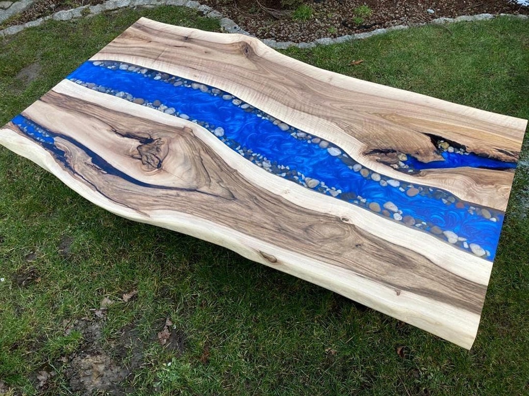 Epoxy River Table | Live Edge Resin Dining Table | Custom Wood ...